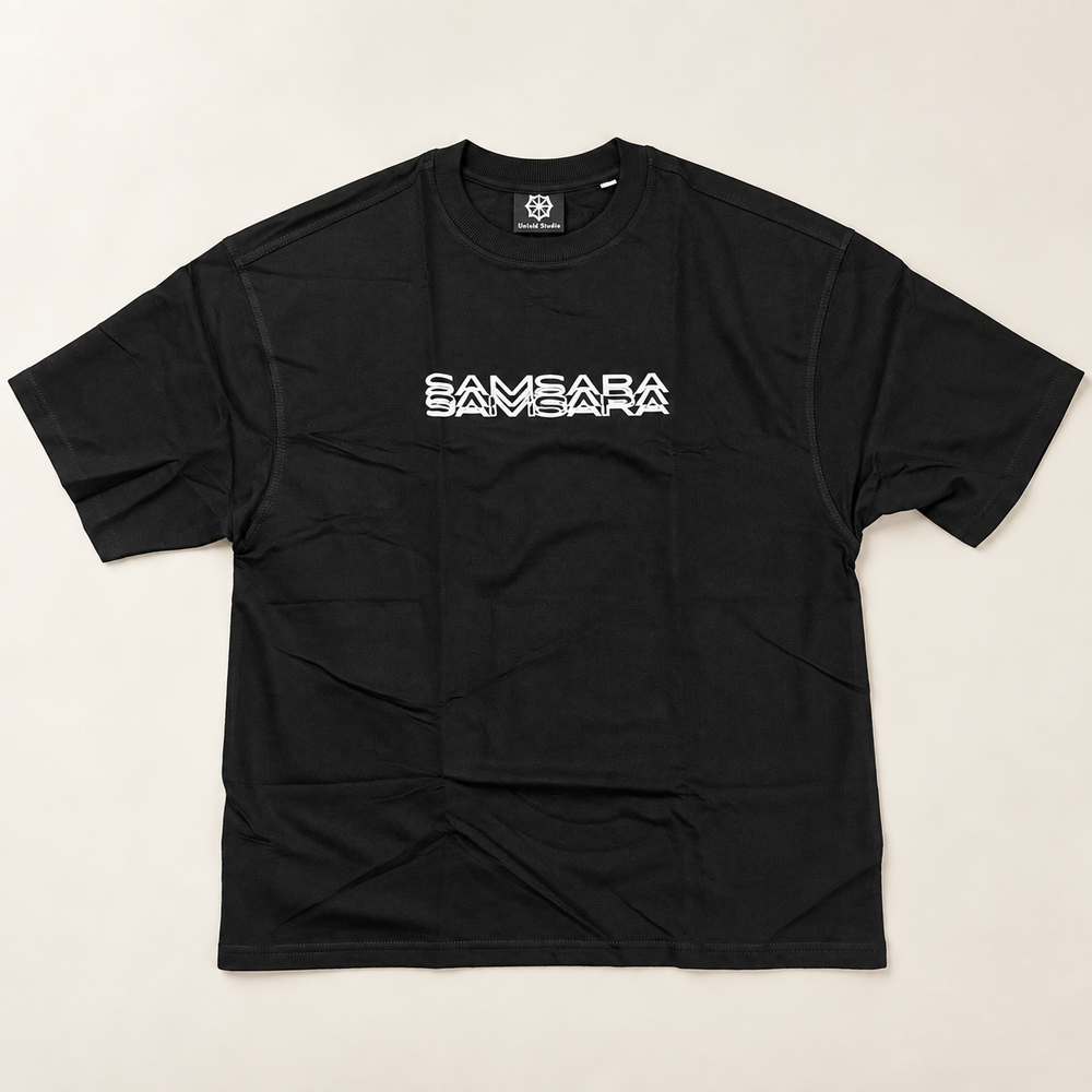 Samsara black T-shirt product photograph 1