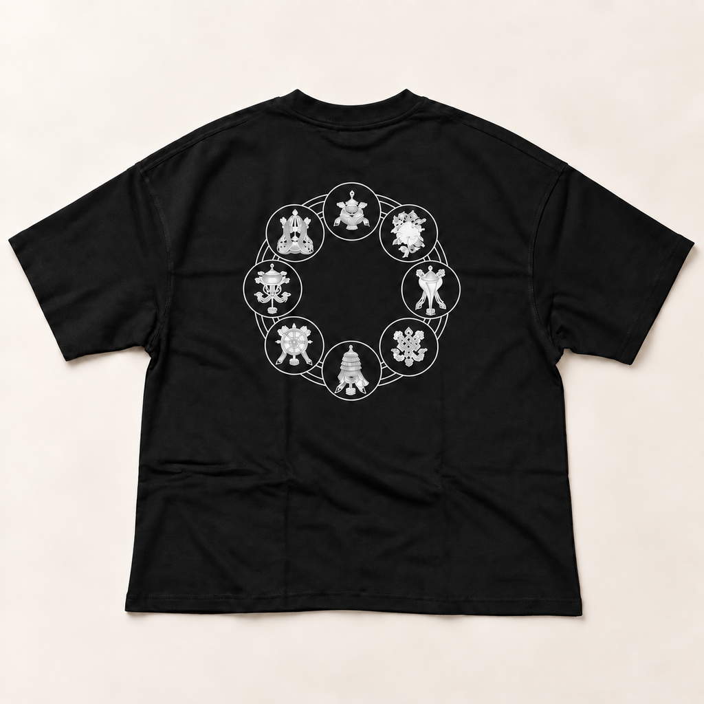 Tashi Shok black T-shirt product photograph 2