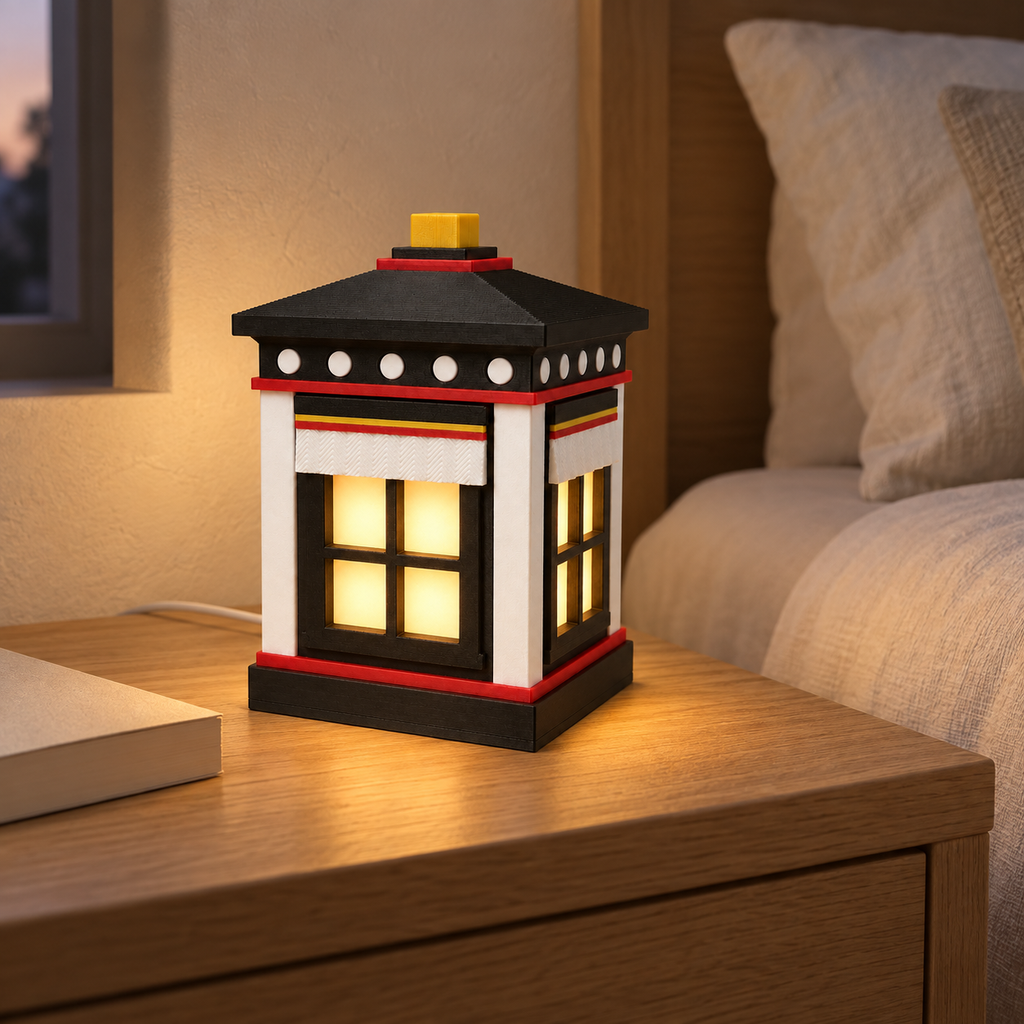 Tibetan Window Lamp in a bedside setting